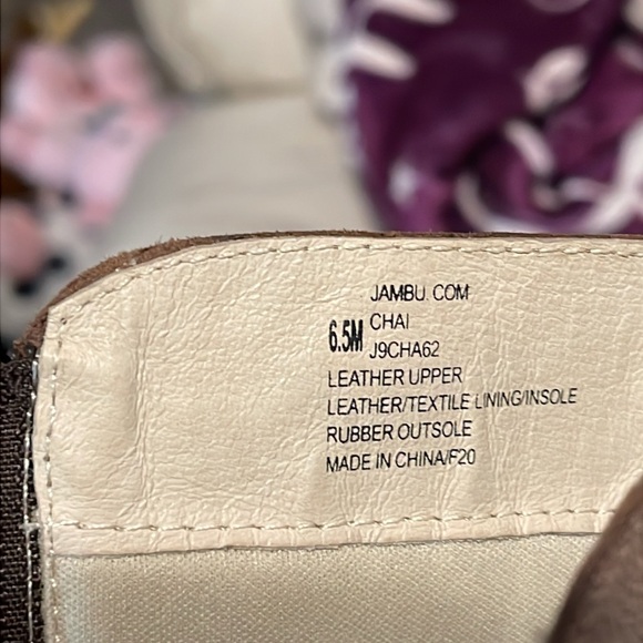 new JAMBU Chai 6.5 Tan Leather WATER RESISTANT Zip Knee High Riding Tall Boots - Picture 10 of 12